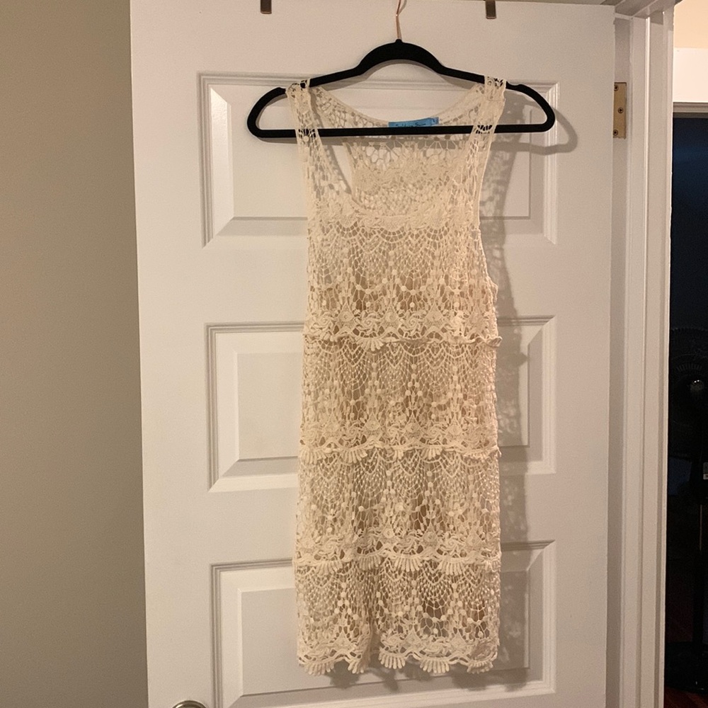 Solitaire swim crotchet swim cover up